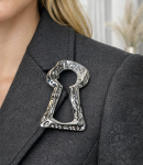 Suur dekoratiivne lukk 8x5 cm LUXURY, suur klamber AGRAFKA, unisize