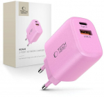 Laadija Tech-protect Nca20 20w Pd/qc3.0, 2 porti, roosa