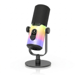 D&uuml;naamiline USB ja XLR mikrofon m&uuml;rasummutuse ja RGB valgustusega BKX-43P