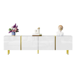 TV kapp valge, 170x35x46 cm, 4 ust, MDF, 1 tk