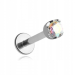 Titaanist labret-k&otilde;rvar&otilde;ngas tsirkooniga, 1,2/8/3,5 mm