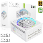 Toiteallikas GAMEMAX RGB PRO 850G WH