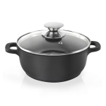 Graniitpott klaasist kaanega Grande 16 cm 14 l Orion