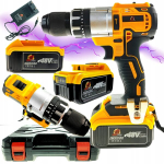 Akutrell-kruvikeeraja l&ouml;&ouml;giga 2in1 48v 2x 5ah kohver Brushless