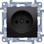 Simon 10 Single Socket, Matt must, maanduseta