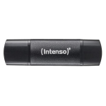M&auml;lukaart Intenso USB m&auml;lupulk 3544492 256 GB, USB 3.2 Gen 1, lugemiskiirus 70 MB/s, USB Type-A ja Type-C, must