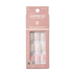 Kunstk&uuml;&uuml;ned imPRESS Press-On Manicure Bare But Butter Short Nails Nude, 30 tk., S suurus