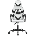 vidaXL m&auml;nguritool, must ja valge, kunstnahk