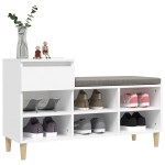 vidaXL jalatsikapp, valge, 102 x 36 x 60 cm, tehispuit