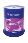 Verbatim DVD+R x 100 - 4.7 Go - DVD+R - Mahutavus 4.7 Go - Kirjutamiskiirus 16x - 100 t&uuml;kist pakend