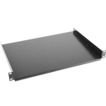 Lanberg Rack shelf musta, RAL 9004 1U 19"