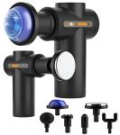 Juhtmeta massaažil&ouml;&ouml;gip&uuml;stol; 6 otsaga lihasmasseerija; Massaažip&uuml;stol; Massage gun LIVMAN BX-750-H