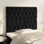 vidaXL voodipeatsid 2 tk, must, 90x7x78/88 cm, samet