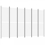 vidaXL 6 paneeliga sirm, valge, 300x200 cm, kangas