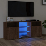 VidaXL telerialus LED-tuledega, pruun