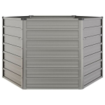 vidaXL taimekast, hall, 129 x 129 x 77 cm, Corten-teras