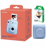 Fujifilm Instax Mini 12, Pastel white + Instax Mini Glossy (10 tk.) + Originaal &uuml;mbris