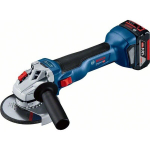 BOSCH PROFESSIONAL GWS 18V-10 angle grinder + 2 5.0Ah batteries + a GAL 1880 charger + L-BOXX