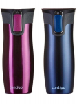 Termokruus komplekt, Contigo West Loop 470 ml, Vaarikas + Tumesinine