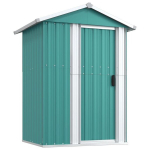 vidaXL aiakuur, roheline, 126 x 97,5 x 177 cm, tsingitud teras