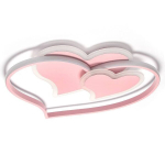 Reguleeritav LED 66W laelamp Pink Hearts (2700-6500K,5280Lm)