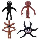 Pehmete m&auml;nguasjakomplekt Rainbow Friends Doors Monsters, 4 koletist
