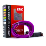 EinParts LED valgusriba auto kaunistamiseks 24V - pikkus 5M, v&auml;rvus Lilla