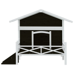 vidaXL koerakuut, hall, 159 x 120 x 88,5 cm, m&auml;nnipuit