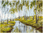 Maalimiskomplekt numbrite j&auml;rgi Kevad 40x50