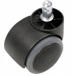 Kontoritooli rattad, 5 tk, must