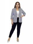 Suurem&otilde;&otilde;duline triibuline jakk/MADAM MODA/
