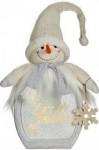 Dekoratiivne figuur - Lumememm - 15 x 65,5 x 27 cm - Valge - Siseruumides