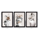 Kolmeosaline reproduktsioon Naised ja lilled 3SC06