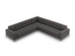 Universaalne pehme nurgadiivan Cosmopolitan Design Bali 6S-V, tumehall/must