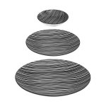 N&otilde;ud - Boheemialik - T ViewDetails - 18 t&uuml;kki - Portselan - Must