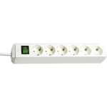 Brennenstuhl pikendusjuhe ECO-Line 6 fold valge 1,5m + switch