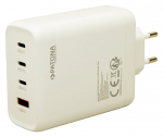 Patona USB-C GaN 140 W, 3xUSB-C, USB-A, PD3.0, QC3.0