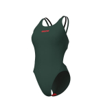 Ujumistrikoo naistele Arena Tech Multi Solid Dark Sage-Black