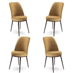 4 tooli komplekt Asir Dexa, beež/pruun