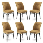 6 tooli komplekt Asir Flex, beež/must