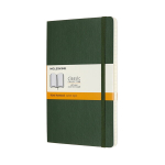 Moleskine Classic L line m&auml;rkmik, pehme k&ouml;ide, roheline