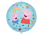 Foolium&otilde;hupall Peppa Pig, 18 tolli, v&auml;rviline