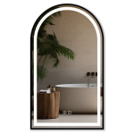 LED seinapeegel 60x100 cm, must