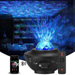 Star projektor Galaxy LED lamp sisseehitatud k&otilde;lariga Multicolor Black Black