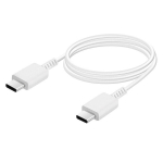 Samsung EP-DW767JWE 25W &Uuml;ks universaalne 3A Kiire USB-C kuni USB-C Andme- ja Laadimiskaabel 1.8m Valge (OEM)
