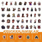 100TK Baldurs Gate Inspireeritud PVC Kleebised, Loomingulised Kujundused