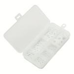 Nailonist tihendite komplekt 250 tk., Baltas