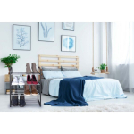 Stiilne nelja tasemega jalatsiriiul Alpina