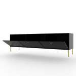 TV-alus ADRK Furniture Tili 3D, must