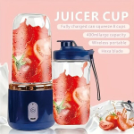 Kaasaskantav Juhtmevaba Laetav Blender Sisseehitatud Liitiumakuga - Mitmefunktsiooniline Isiklik Mini Mahlakann Koduseks ja Reisikasutuseks, BPA-vaba Plastmaterjal.